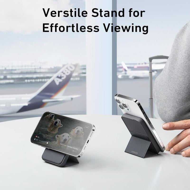 [Limited Offer]Anker 622 Magnetic Battery Maggo, 5,000Mah Foldable Wireless Power Bank with Stand and USB-C Port, Compatible for Iphone 16/15/14/13/12