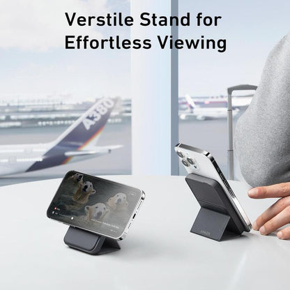 [Limited Offer]Anker 622 Magnetic Battery Maggo, 5,000Mah Foldable Wireless Power Bank with Stand and USB-C Port, Compatible for Iphone 16/15/14/13/12
