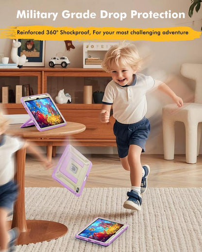 INFILAND Case for Ipad A16 11Th Gen 11 Inch 2025 & 10Th Gen 10.9 Inch 2022 Heavy Duty Rugged Shockproof Cover with Kickstand & Apple Pencil Holder