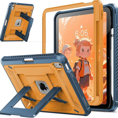 INFILAND Case for Ipad A16 11Th Gen 11 Inch 2025 & 10Th Gen 10.9 Inch 2022 Heavy Duty Rugged Shockproof Cover with Kickstand & Apple Pencil Holder