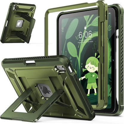 INFILAND Case for Ipad A16 11Th Gen 11 Inch 2025 & 10Th Gen 10.9 Inch 2022 Heavy Duty Rugged Shockproof Cover with Kickstand & Apple Pencil Holder